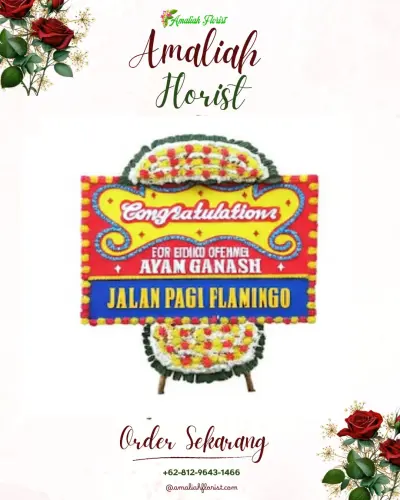 Bunga Papan Congratulation di Kasinoman